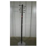 Standing coat rack. 68" high. Breaks down to 3