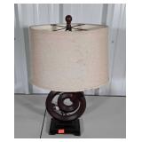 Decor lamp with shade, 21 inches tall