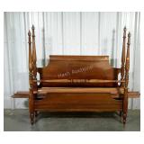 Full size, four poster complete bed. Headboard,