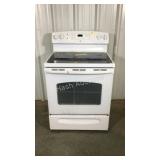 White kitchen stove does work, but needs a good