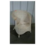 One wicker bedroom chair