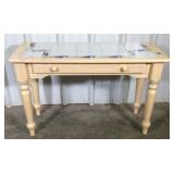 Sofa/hall table with tile top and single drawer