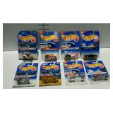 8 Hot Wheels cars