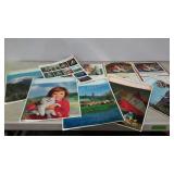 10 calendar samples and prints early 1970s,