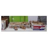 Group lot of wood blocks and toys, seller code Y1