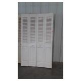 Two sets of 24 inch bifold closet doors