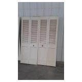 Two sets of 30 inch closet bifold doors