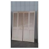 Two sets of 30 inch closet bifold doors