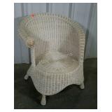 One wicker bedroom chair