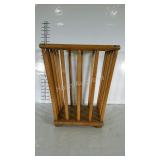 Wooden basket of sorts. Use for magazines and