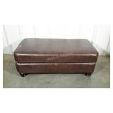 Large padded and faux leather upholstered