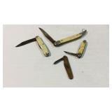 Four pocket knives