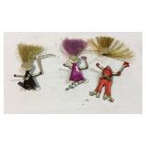 Three wild women pins