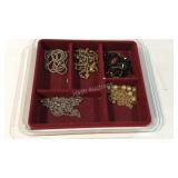 Container with misc costume jewelry