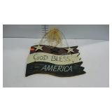 God bless America decor sign 17 by 12
