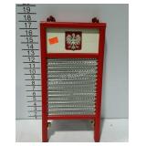 Red wash board 17 inches tall
