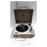 General Electric portable record player with 45