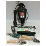 Electric outdoor light and gardening tools