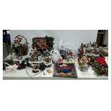 Large group lot of Christmas decor