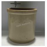 Stoneware crock, half gallon size - has chip in it