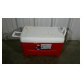 Red IGLOO Island Breeze cooler. Dual handles. 48
