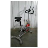 SUNNY Health and Fitness exercise bike. Has