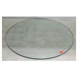 Round piece of glass 28 inches in diameter seller