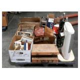 Skid lot, includes heater, lamps, glassware,