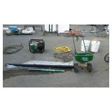 Two rolls of charcoal fiberglass netting one roll