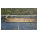 Wooden sled, is missing a board for front see