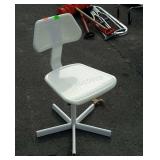 1:48 1//4/" Scale Queen Ann Armchair Stool Brown leather Dollhouse Furniture 2066