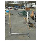 Metal clothes rack 67 inches tall