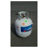 Propane tank, is half full