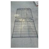 Two metal gates 3 foot long