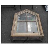 Vintage church window 42 inches long by 28 inches