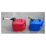Two fuel cans