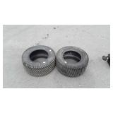 Two riding mower tires, will need tubes size