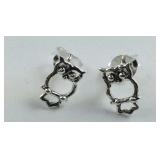 Sterling Silver owl earrings