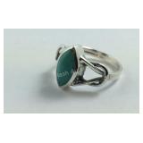 Sterling silver turquoise ring size 6