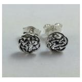 Sterling silver Celtic design earrings