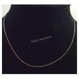 Sterling silver 18" chain