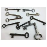 Bag of skeleton keys plus a folding skeleton key