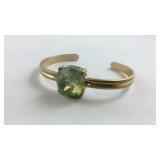 ViVI Green Crystal Gold Tone Bracelet New