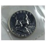 1962 Proof like Franklin Half Dollar