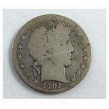 1902 O Barber Half Dollar