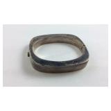 Sterling Silver Bangle with Clasp Bracelet