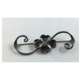 Sterling Silver Flower Pin