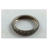 Sterling Silver Marcasite Ring Size 8