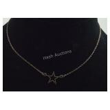 Sterling Silver Star 16 inch Necklace