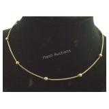 Sterling Silver Bead 18 inch Necklace